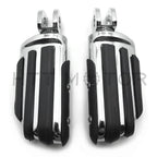 Chrome Rubber Pilot Footpeg Footrest for Kawasaki Ninja 250R (2000–2012) Z10 (2003–2016)