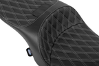 Freedom Seat for Drag Specialties (Vinyl, Silver)