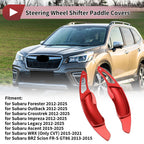 2X Red Aluminum Alloy Steering Wheel Paddles for Subaru Crosstrek (2012–2025)