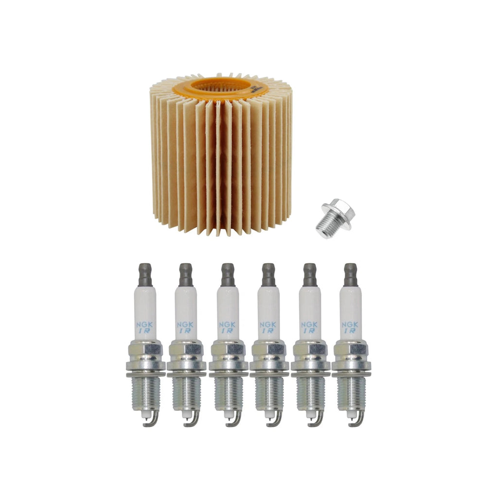 Wix Engine Oil Filter & NGK 6 Laser Iridium Spark Plugs for RAV4 (2006–2012)