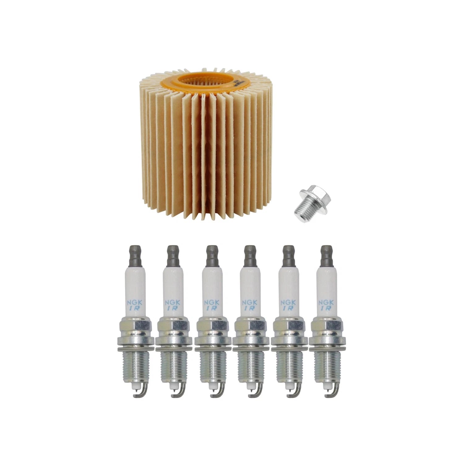 Wix Engine Oil Filter & NGK 6 Laser Iridium Spark Plugs for RAV4 (2006–2012)