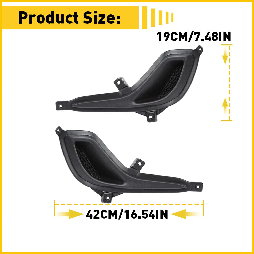 2X Front Bumper Fog Light Cover Trims for Hyundai Accent (2012–2017)