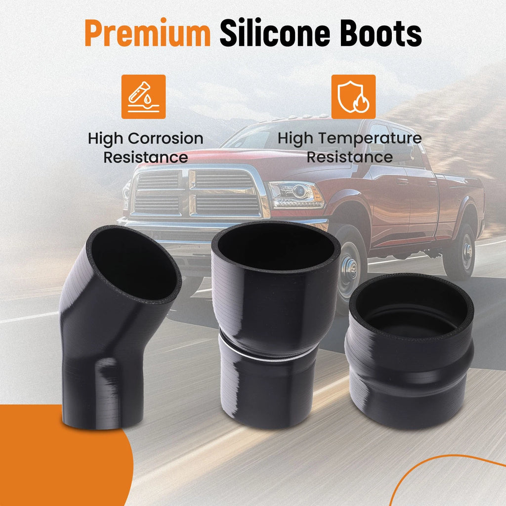 Intercooler Pipe Boot Kit for Dodge Ram 2500/3500 6.7L Cummins (2013–2018)