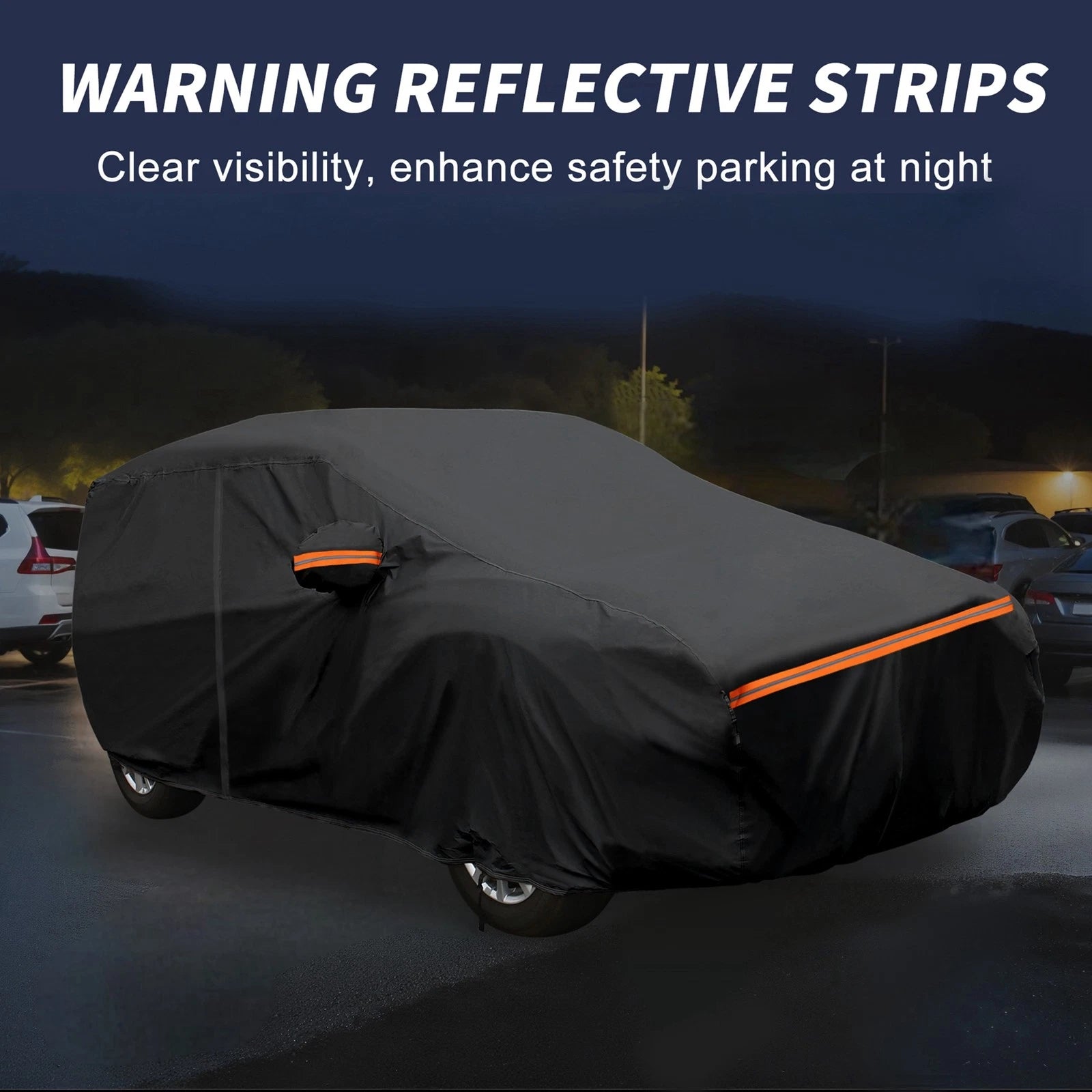 Waterproof Car Cover for Mazda Carol (2023) Black Aluminum Film Cotton