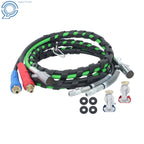 Set of 2 Air Line Hose Assemblies for Semi Truck Tractor Trailer (12 Ft)