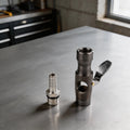 Double Jaw Lock Inflation Nozzle for Tire Pressure Gauge and Air Compressor