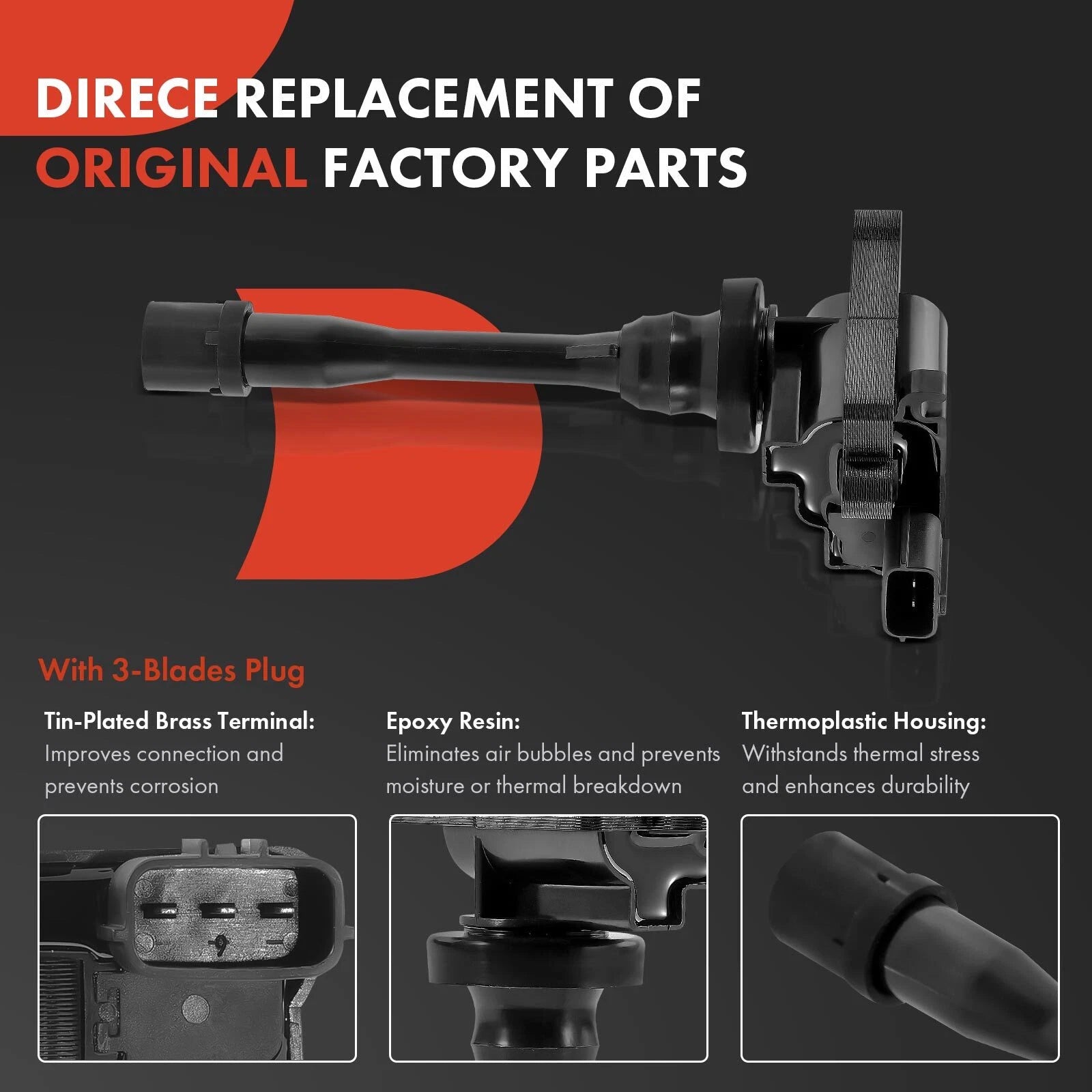 2X Ignition Coils & 4X Iridium Spark Plugs for Chrysler Dodge