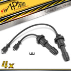 2X Spark Plug Wire Set for Hyundai Sonata, Santa Fe, Kia Optima (2006–2010)