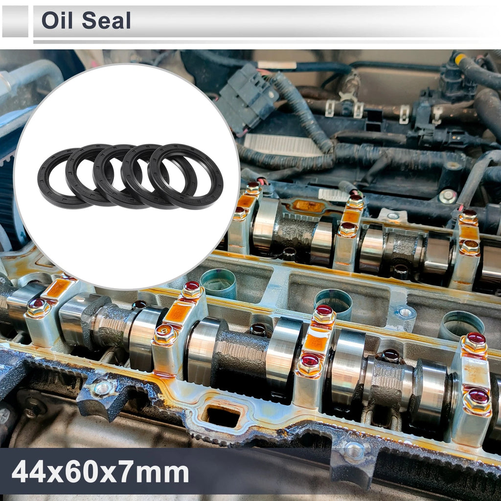 Set of 5 Oil Seal Rotary Shaft Seal Nitrile Rubber 44x60x7mm