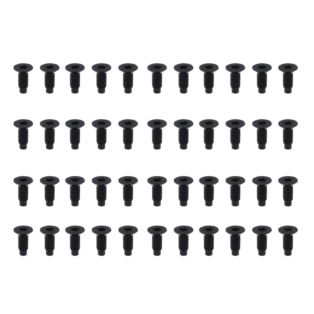 44pcs Windshield Door Steel Black Torx Screws for Jeep Wrangler TJ YJ CJ (1997–2006)