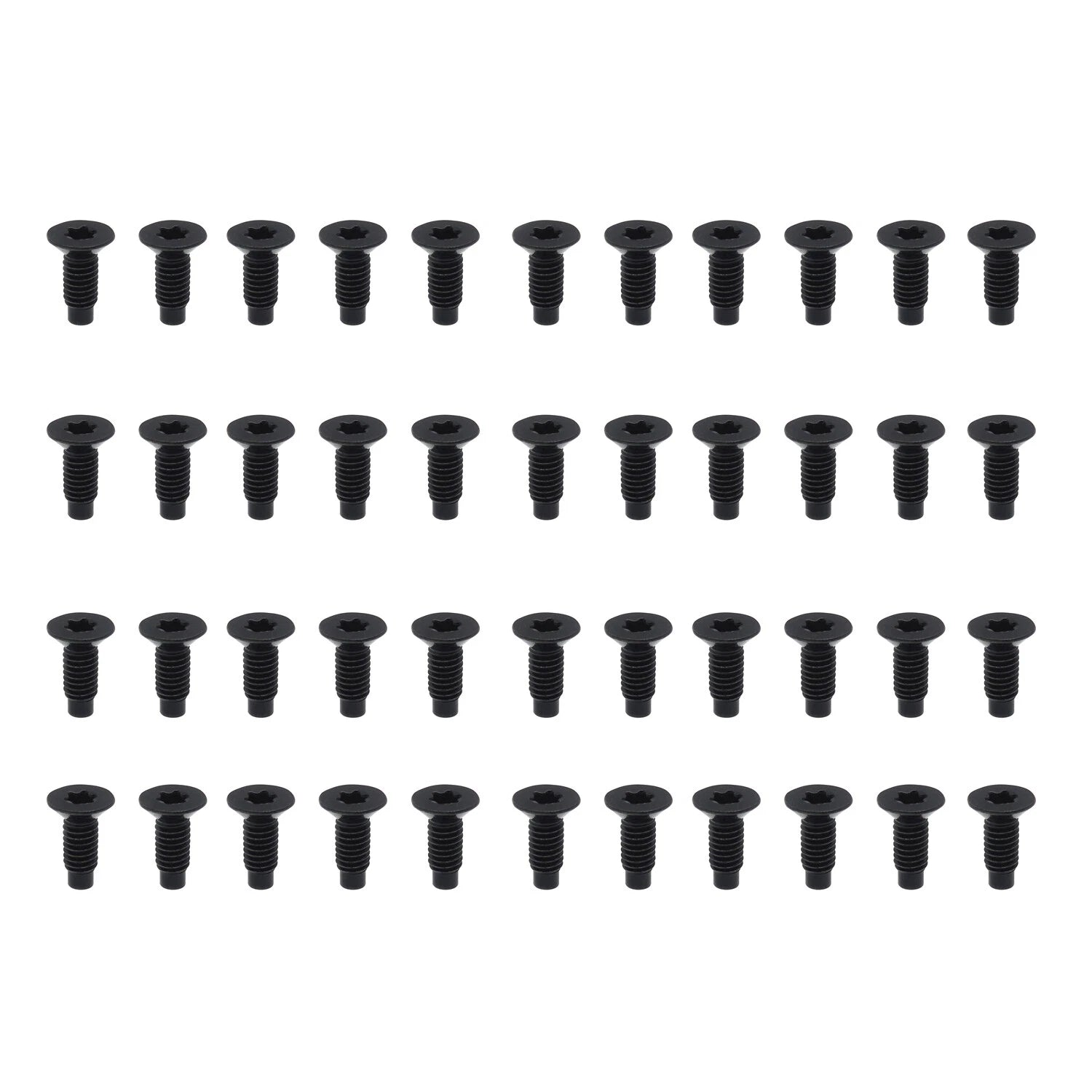 44pcs Windshield Door Steel Black Torx Screws for Jeep Wrangler TJ YJ CJ (1997–2006)