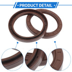 Set of 2 Oil Seal Rotary Shaft Seal FKM Rubber 85x110x13mm 683867305411