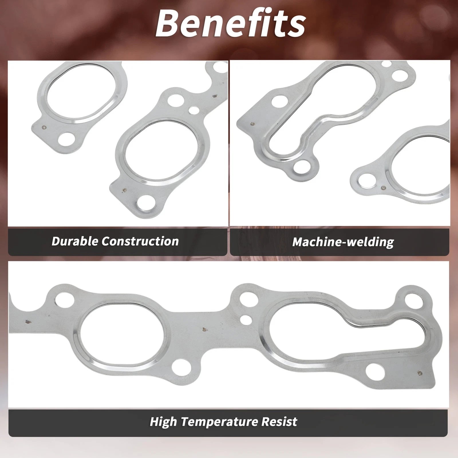 Exhaust Manifold Header Gasket for Toyota Land Cruiser (1990–1999) No.1719866010