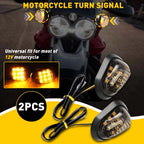 2X Amber Motorcycle Turn Signal Lights for Suzuki DRZ400S (2000–2023)