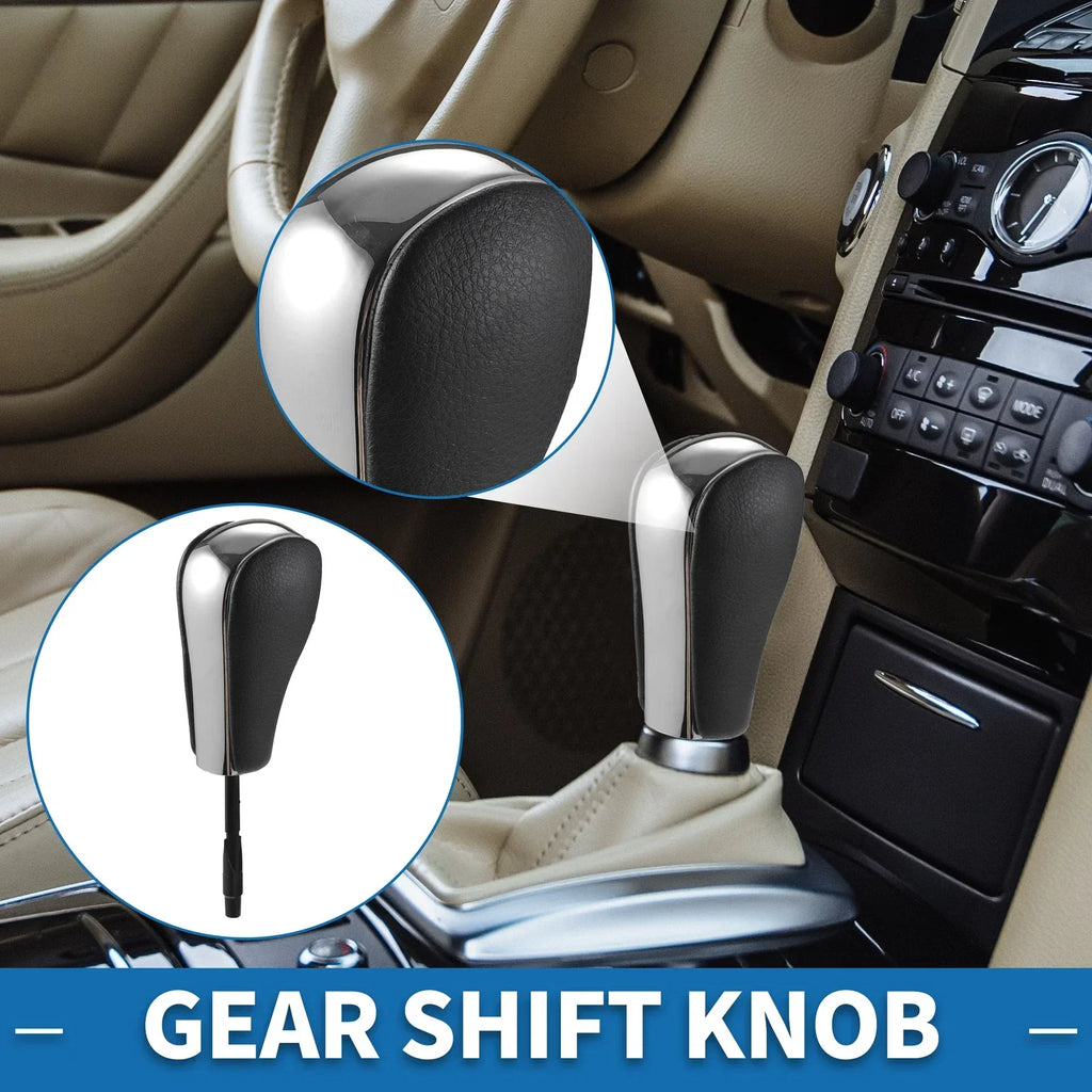 Gear Shifter Knob for BMW 1 Series E81 (2006-2011) Faux Leather Chrome