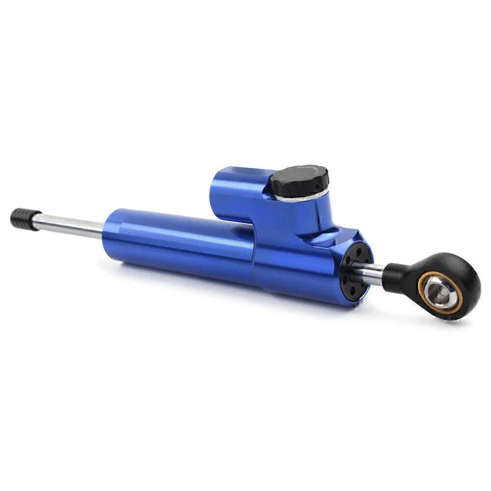 CNC Steering Damper Stabilizer for Motorcycle - Blue