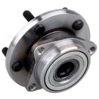 Set of 2 Front Wheel Hubs and Bearings + 2 Outer Tie Rod Ends for Chrysler