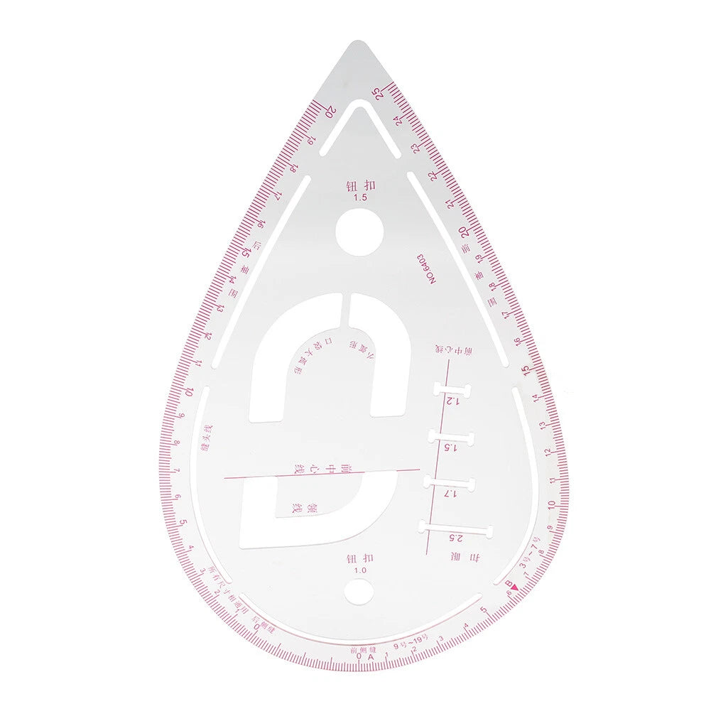 Sewing Sleeve Curve Ruler for Dressmaking Pattern Design