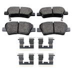 Akebono ProAct Rear Ceramic Brake Pads for Elantra GT Veloster Cadenza Forte Soul (2013–2020)