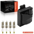 Ignition Coil and Iridium Platinum Spark Plug for Toyota 4Runner (2003–2009)