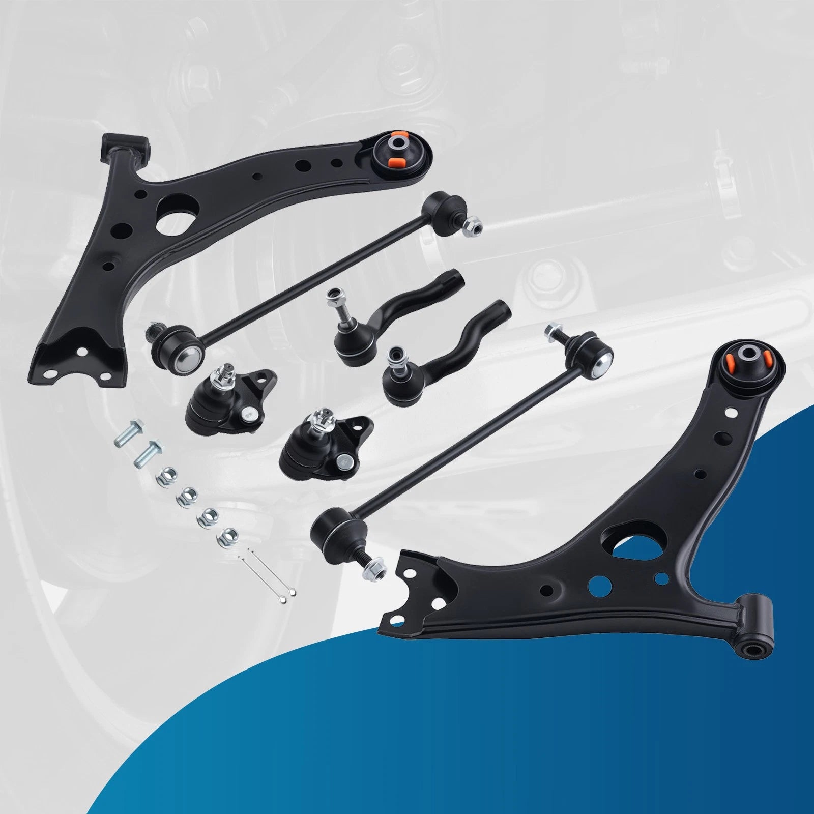 8PC Front Lower Control Arm Kit for Toyota RAV4 (2001–2005) K640212