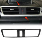 Carbon Fiber Air Outlet Frame Trim for Mazda 3 Axela (2014–2019)