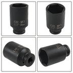 Set of 9 Deep Impact Sockets for Axle Hub Nut (1/2" Drive, 29-38mm)