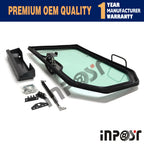 Door Frame Assembly for Bobcat 7351555, Glass 6729284, Spring 6678091