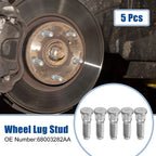 5pcs 1/2"-20 Wheel Lug Stud for Jeep Wrangler (2011–2017)