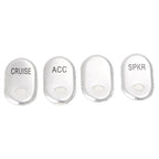 Stainless Steel Rocker Panel Switch Button Cover for Harley Touring FLHT FLTR (2014-2023)