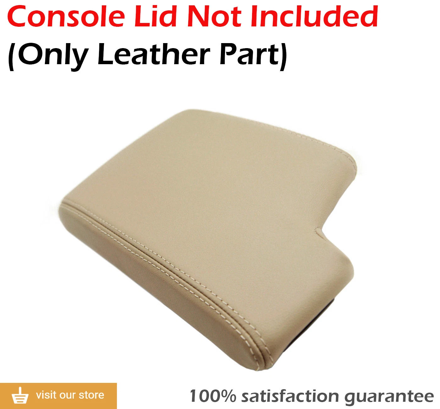 Leather Synthetic Center Console Armrest Cover for BMW E90 (2005–2013)