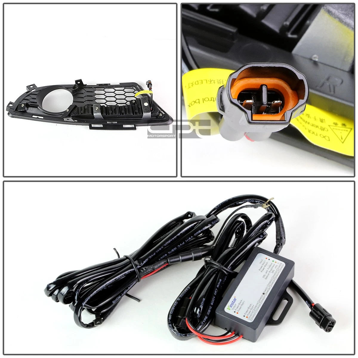 Fog Light Grille for BMW 3-Series E91 (2009–2011) - LED DRL