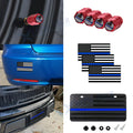 American Flag Front License Plate Valve Stem Cap for Blue (All Years)