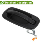 Exterior Door Handle for Chevrolet GMC Silverado (Black, Rear Right)