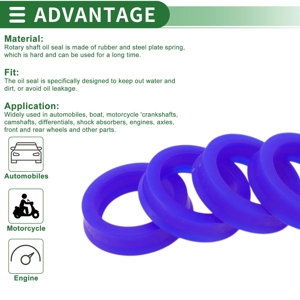 Set of 5 Oil Seal Rotary Shaft Seal 28x38x10mm High Pressure