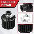 4Pcs Cold Air Intake Filter for Turbo Vent Crankcase Valve Cover