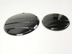 Gloss Black Derby & Air Cover for Harley CVO Softail Dyna Road King Electra Glide