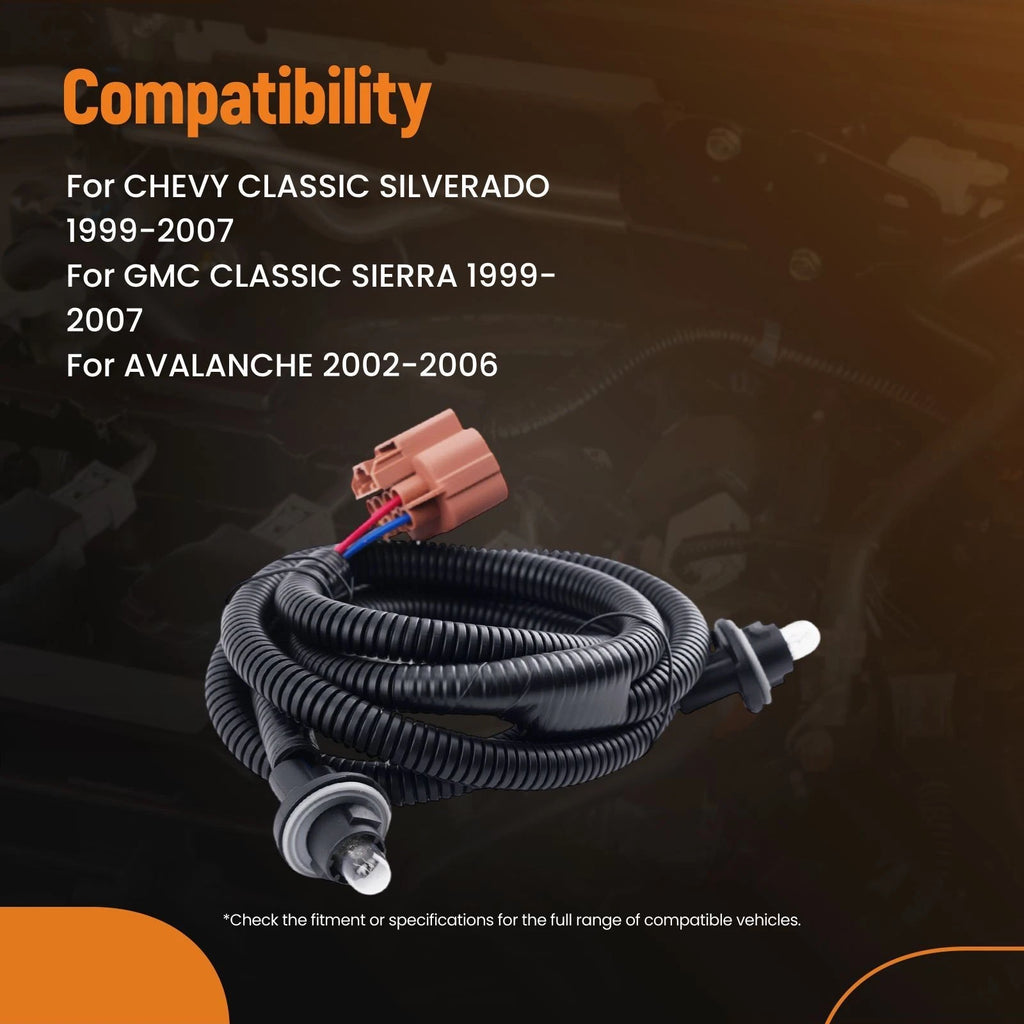 Rear Bumper License Plate Light Wiring Harness for Silverado/Sierra 3500 (1999–2006)