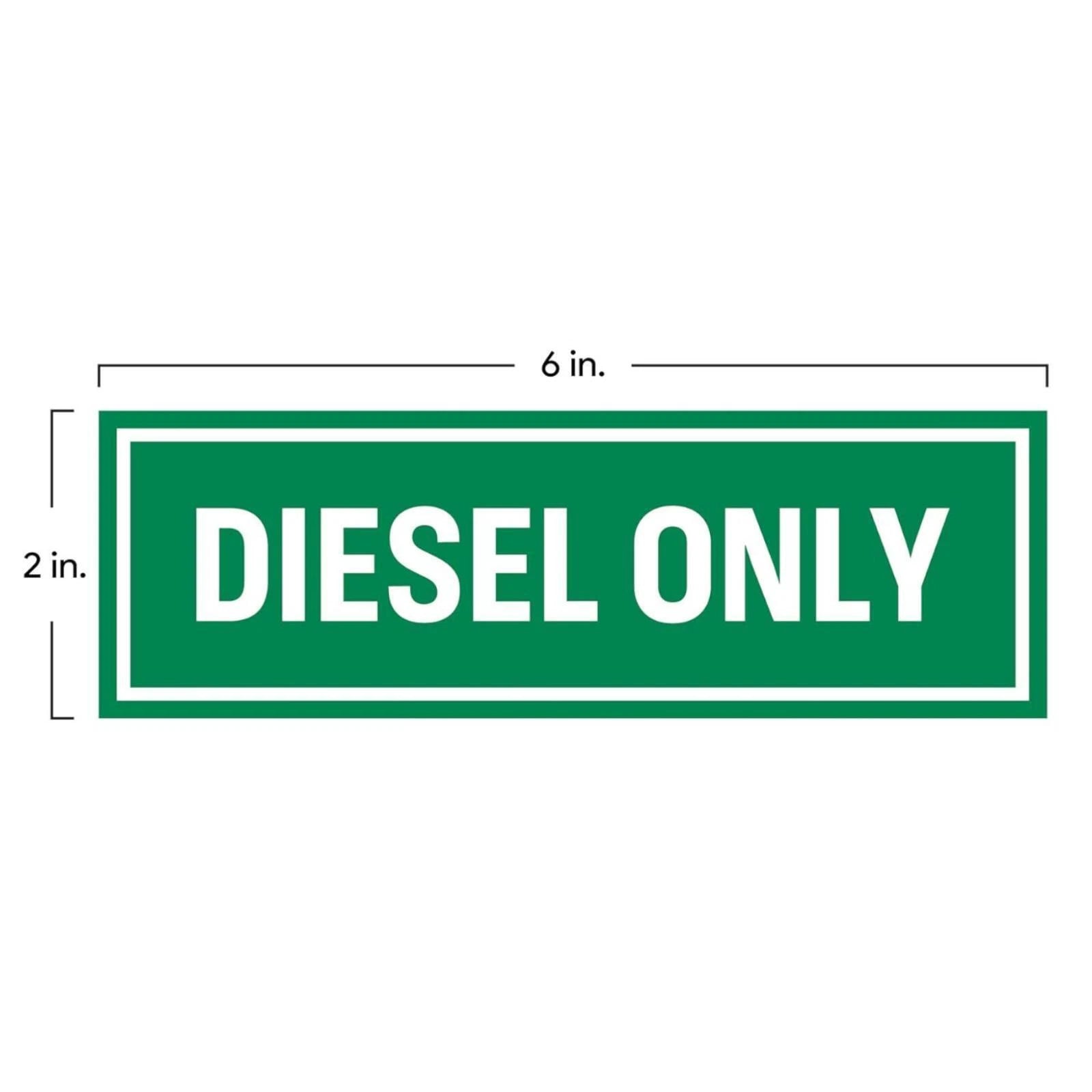 Diesel Only Vinyl Decal Sticker for Truck (Weatherproof)