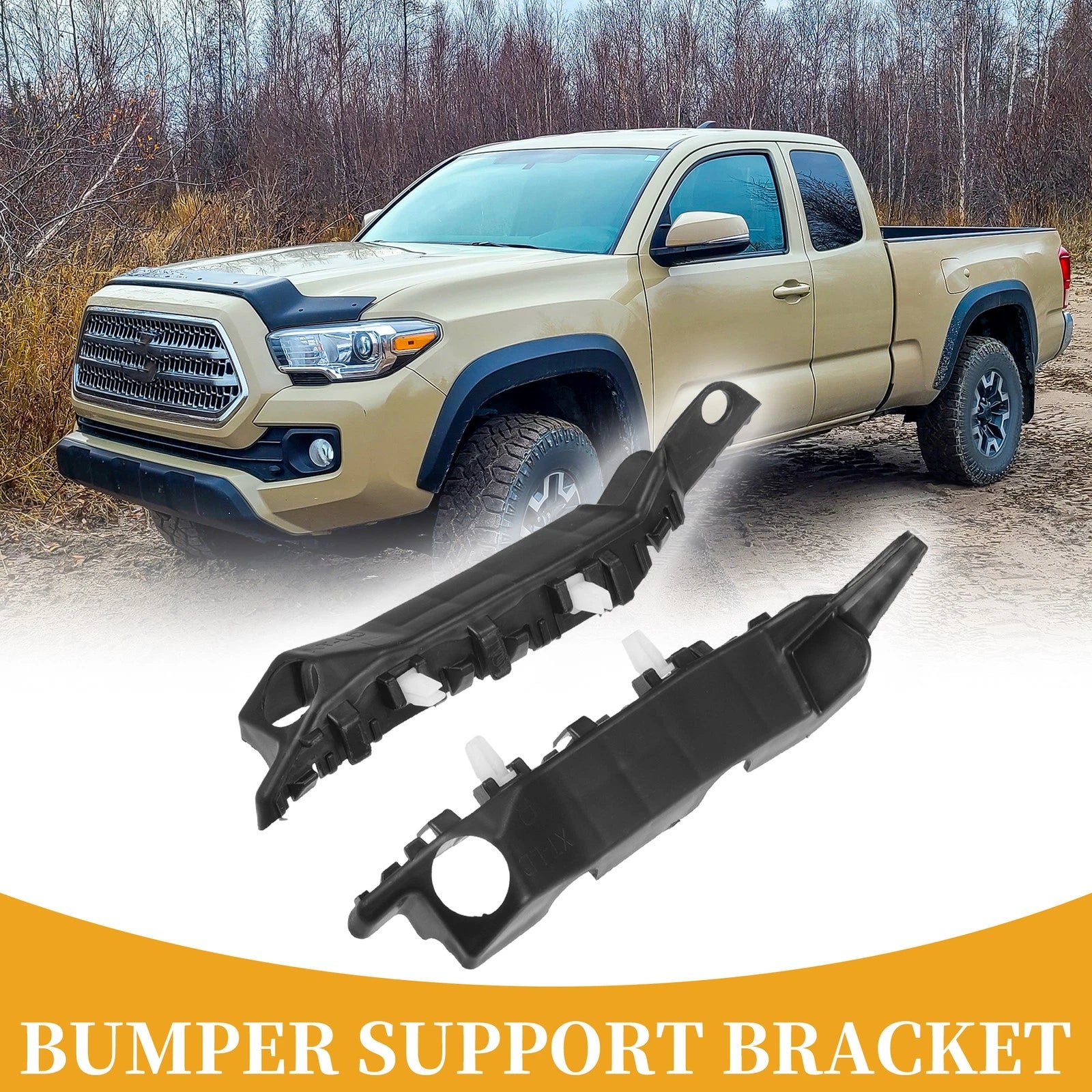 Set of 2 Front Bumper Support Brackets for Hyundai Elantra (2011–2016)