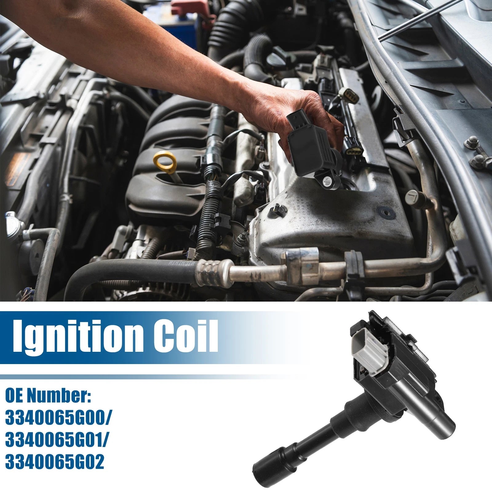 Ignition Coil Set of 3 for Suzuki SX4 (2007–2020) No. 3340065G00/3340065G01/3340065G02