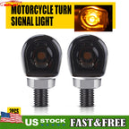 2X Amber LED Turn Indicator Lights for Universal Fit Motorcycle (Year Range)