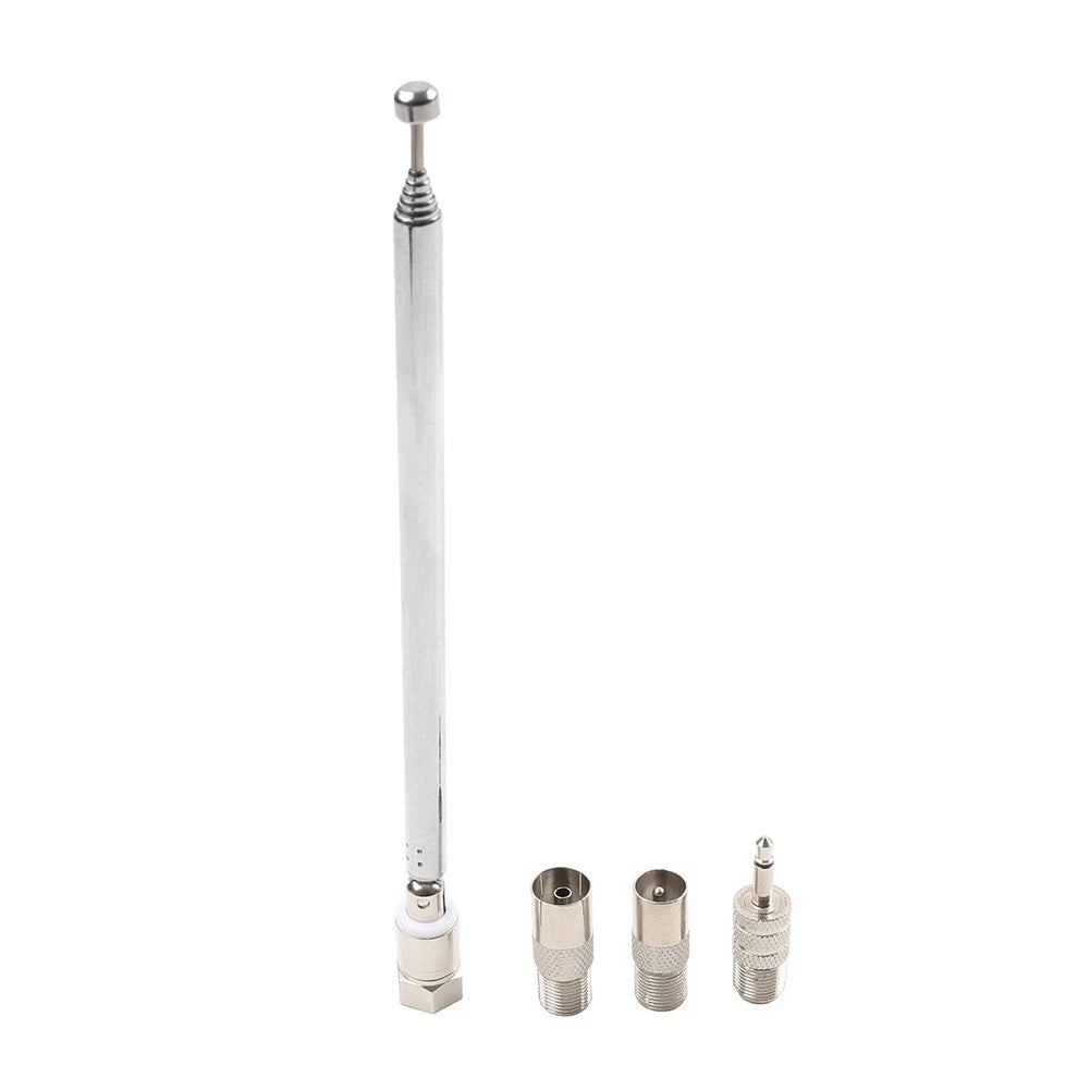 F Type Telescopic Aerial Antenna 75 Ohm with TV/3.5mm Adapter for Bose Wave