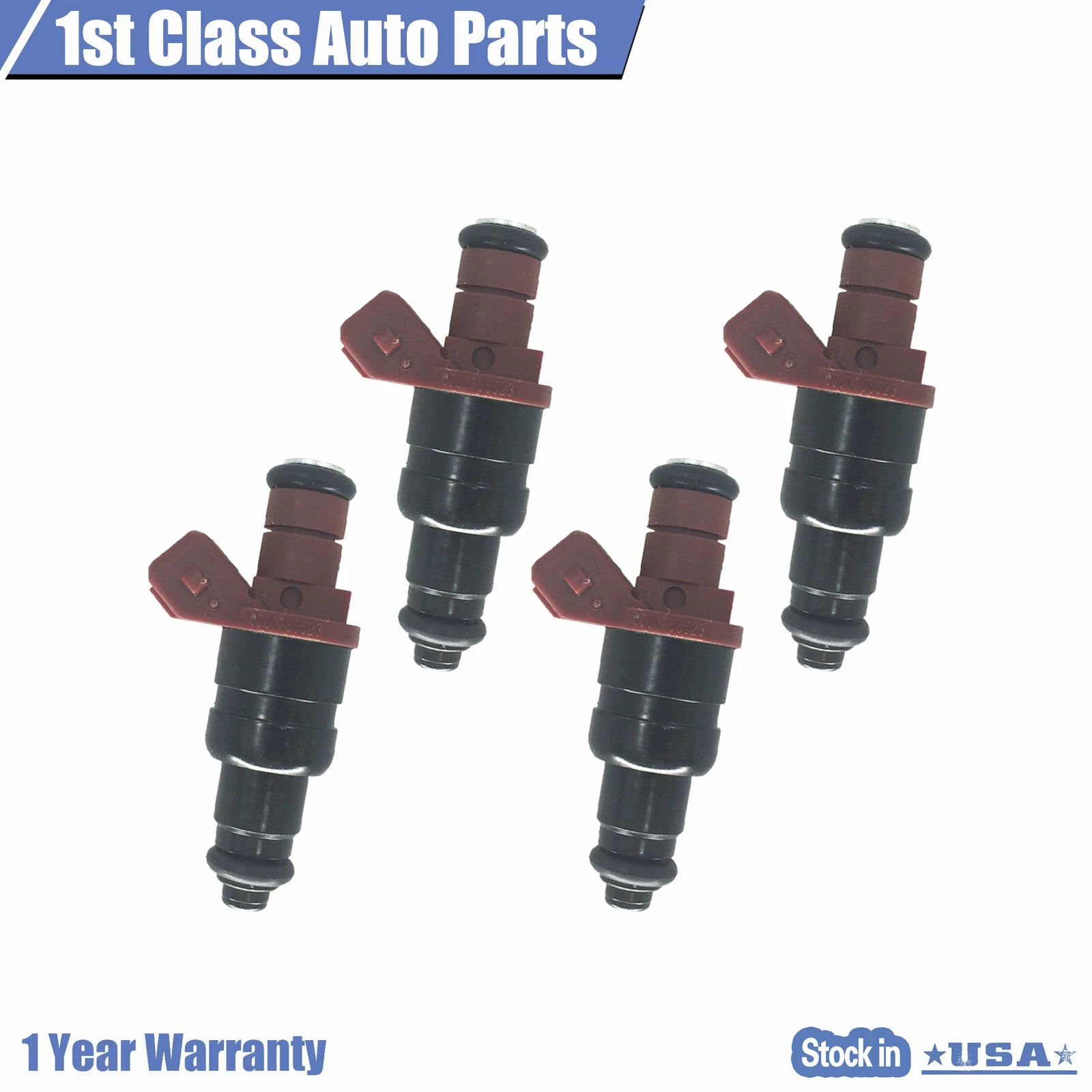 Set of 4 Fuel Injectors for Mercedes-Benz (1994–1999)