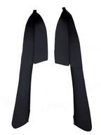 2 Piece Leather Door Panel Armrest Skin for Toyota 4Runner (2010–2020) Black