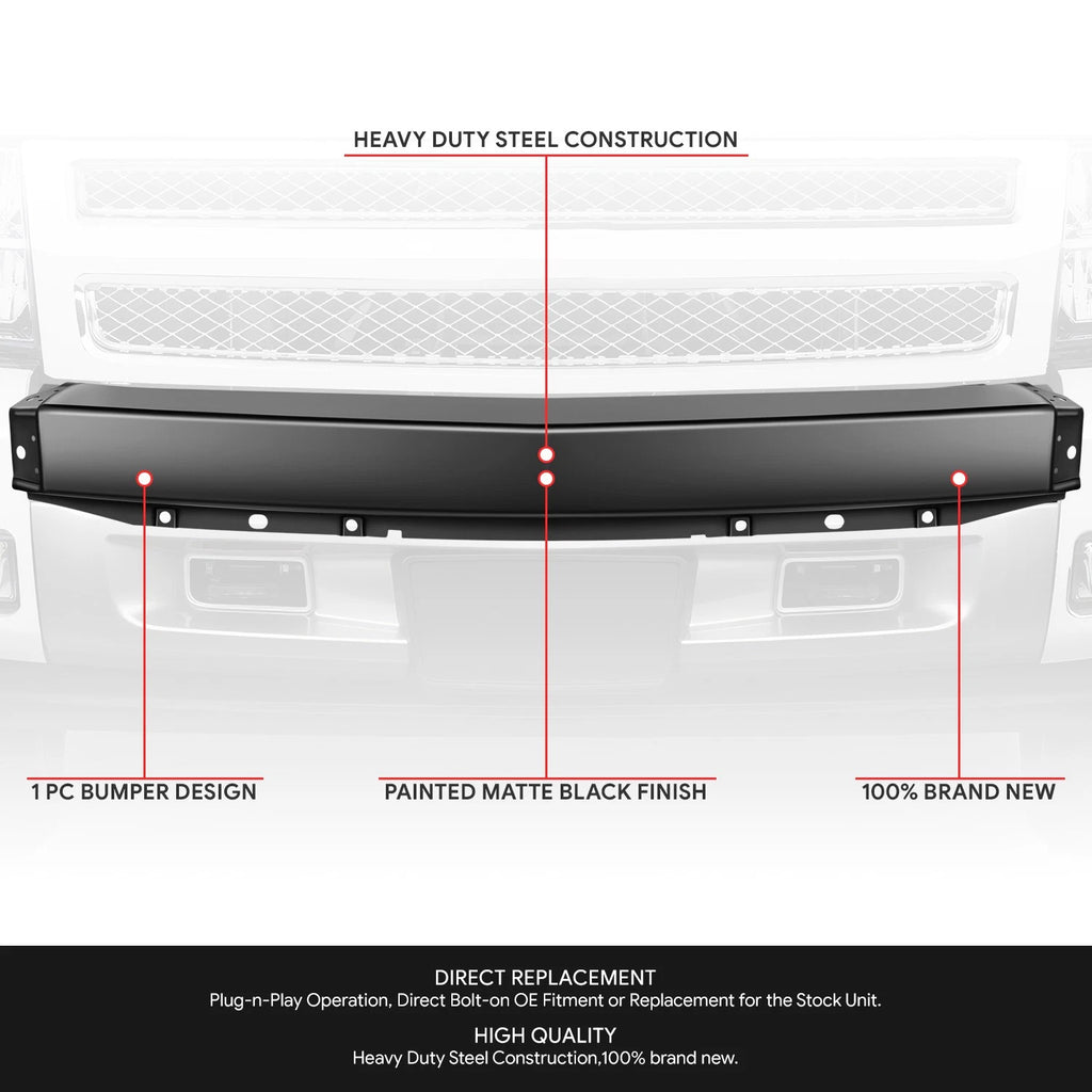 Front Bumper Face Bar for Chevrolet Silverado 1500 (2007–2013)