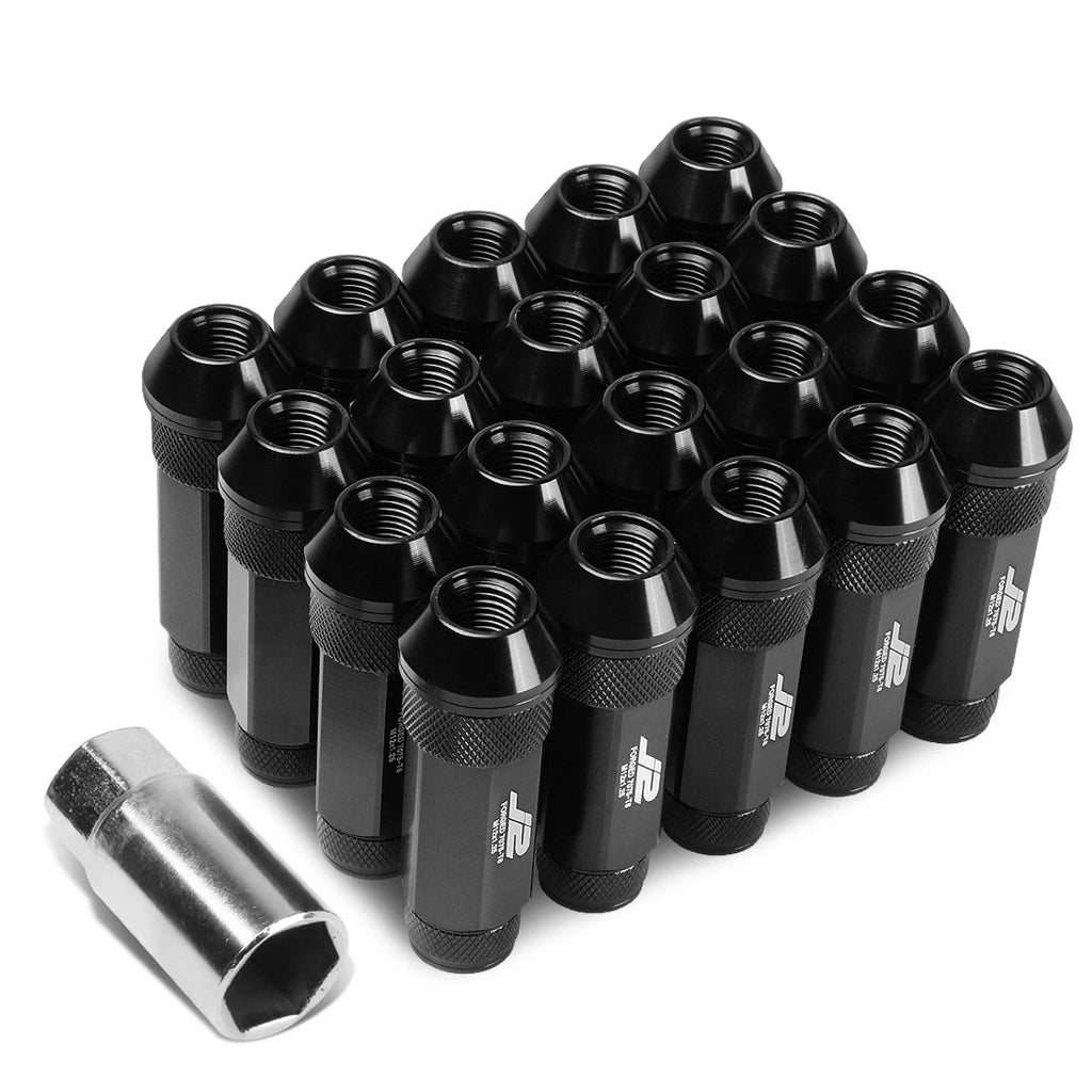 Set of 20 J2 7075 Forged Aluminum M12x1.25 Open-End Lug Nuts for