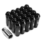 Set of 20 J2 7075 Forged Aluminum M12x1.25 Open-End Lug Nuts for