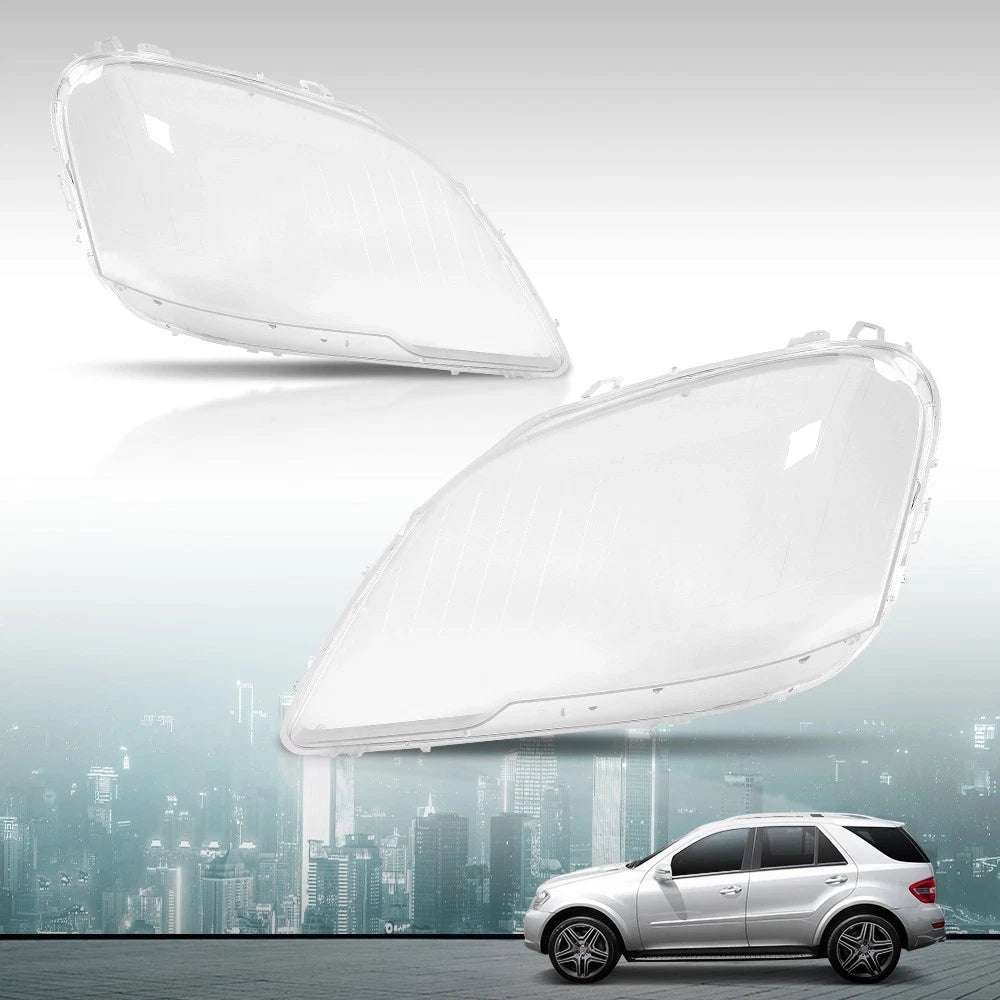 Headlight Replacement Lens for Mercedes Benz ML350 (2009–2011) Left + Right