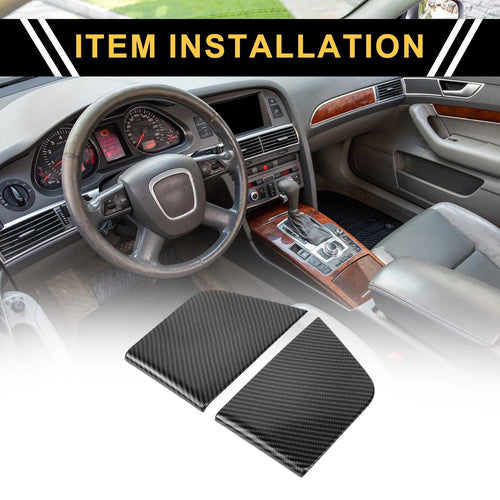 1 Pair Carbon Fiber Inside Door Handle Cover for Ford F-150 (2021–2024)